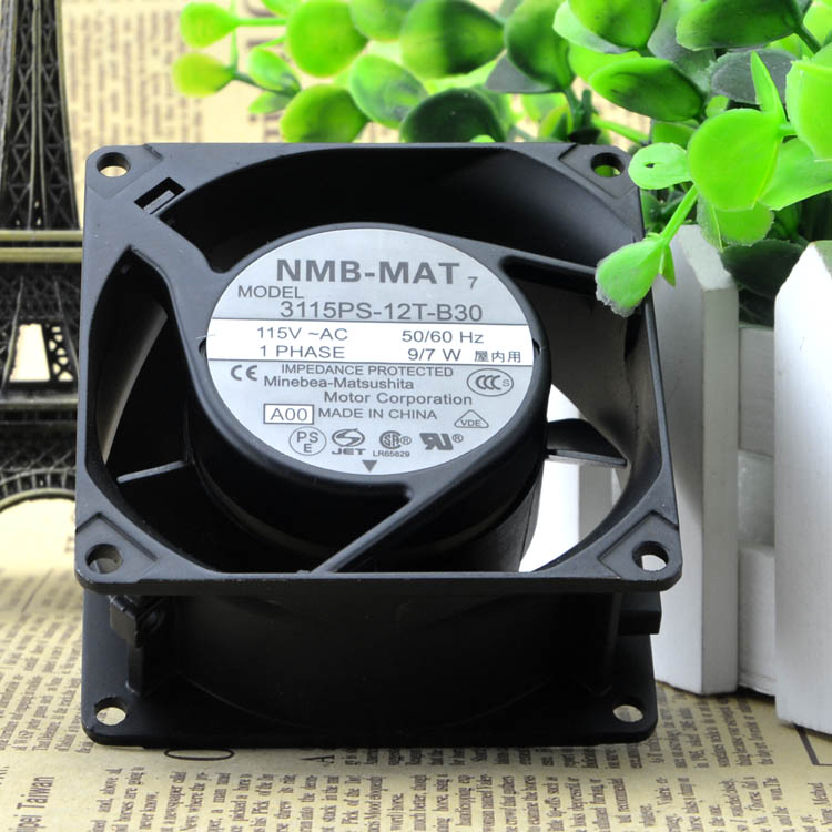 Original NMB 3115PS-12T-B30 Cooling Fan 115V 0.078A 9W 2wires 3115PS-12T-B30 Fans